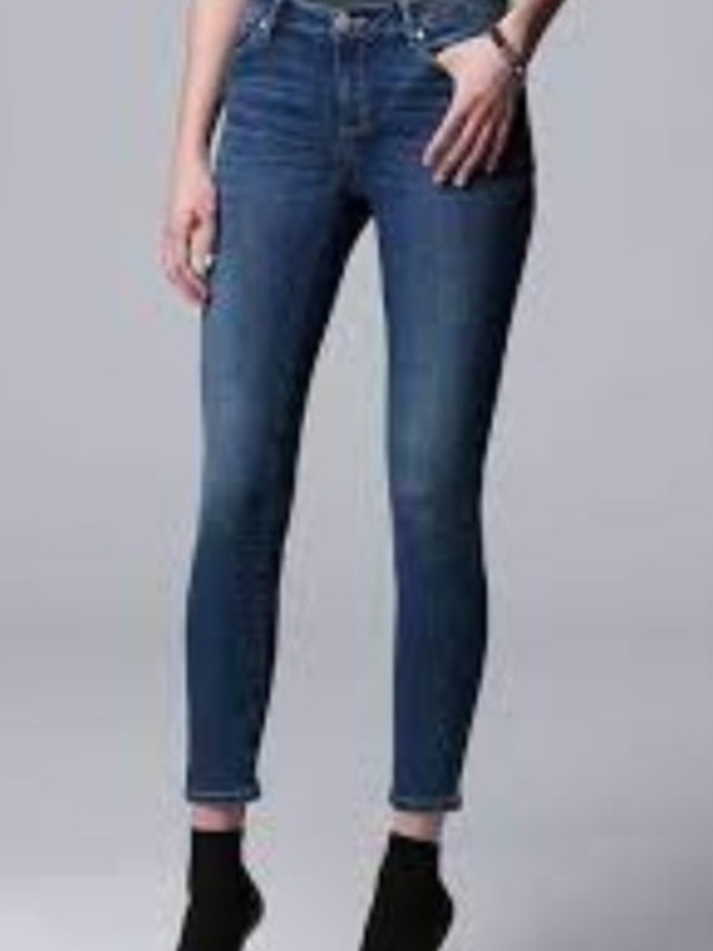 Simply Vera Wang Mid-Rise Skinny Jeans